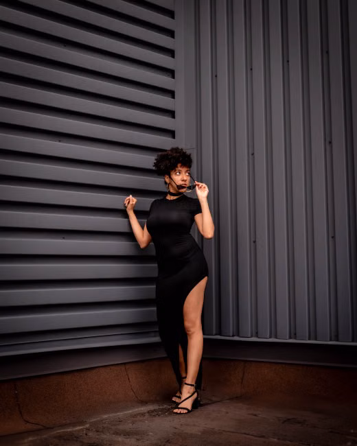 Vestido Midi Canelado
